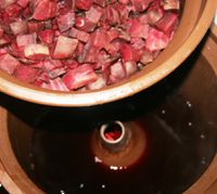 Making beetroot juice